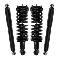 AutoShack Front Complete Strut & Coil Spring Rear Shock Absorbers | Replacement for 2005-2021 Nissan Frontier | 4-PC