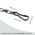 thumbnail image 6 of Uxcell Hanging Chains 50cm Extension Link 3 Point Holder with S Shaped Hook Black 2pcs, 6 of 6