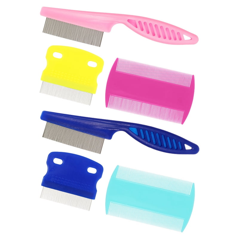 Qweryboo 6 Pcs Pet Lice Combs, Dog Grooming Flea Comb, Cat Tear Stain Comb for Removal Dandruff, Hair Stain