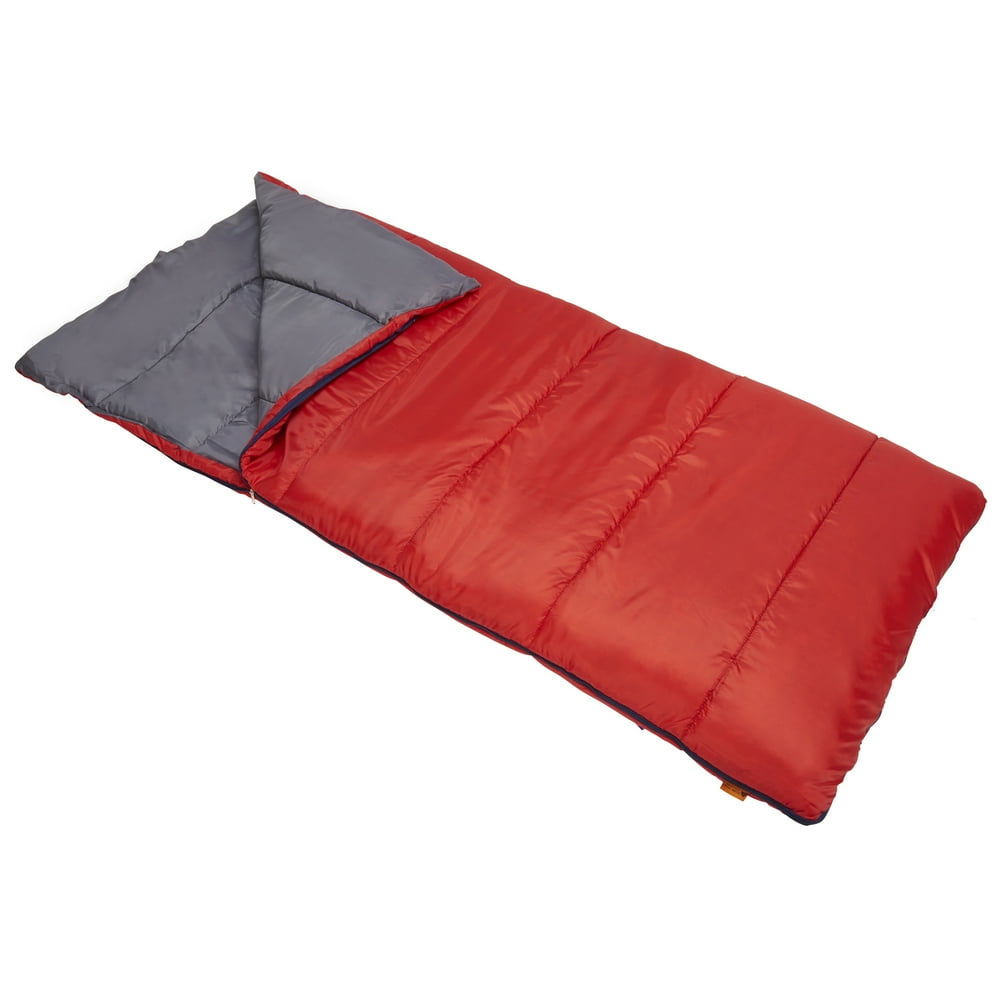 Ozark Trail 50 Degree Warm Weather Adult Sleeping Bag, Red Walmart