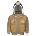 thumbnail image 5 of Bee Proof BP-301 Beekeeping with Veil 3 Layer Ultra Ventilated with YKK Brass Zippers & Safety Fencing for Professional (Brown) 5XL, 5 of 5