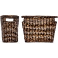 thumbnail image 3 of BIRDROCK HOME Woven Seagrass Magazine Basket - Brown Wash, 3 of 3