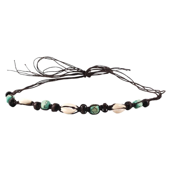 Cowboy Hat Bands Western Leather Turquoise Beaded Bohemian Style Accessories for Men Women