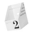 thumbnail image 2 of Vobor Vertical File Folder Bin Paper Number Marking Slim Desk Storage Organizer for Books Notebooks Magazines Envelopes 2, 2 of 9