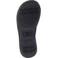 thumbnail image 4 of Isotoner Women's Microterry Greta Open Toe Thong Slippers, Black XL (9.5-10), 4 of 7