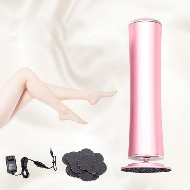 con 60 piezas de repuesto de de papel de lija removedor de de piezaza eléctrico herramienta de pedicura portátil Lima electrónica profesion - Color rosado Macarena Removedor de callos eléctrico