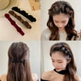 thumbnail image 2 of Unisex Plastic Flocked Bangs Hair Clips for Various Hairstyles, Gentle on Hair and Easy to Carry, 2 of 9