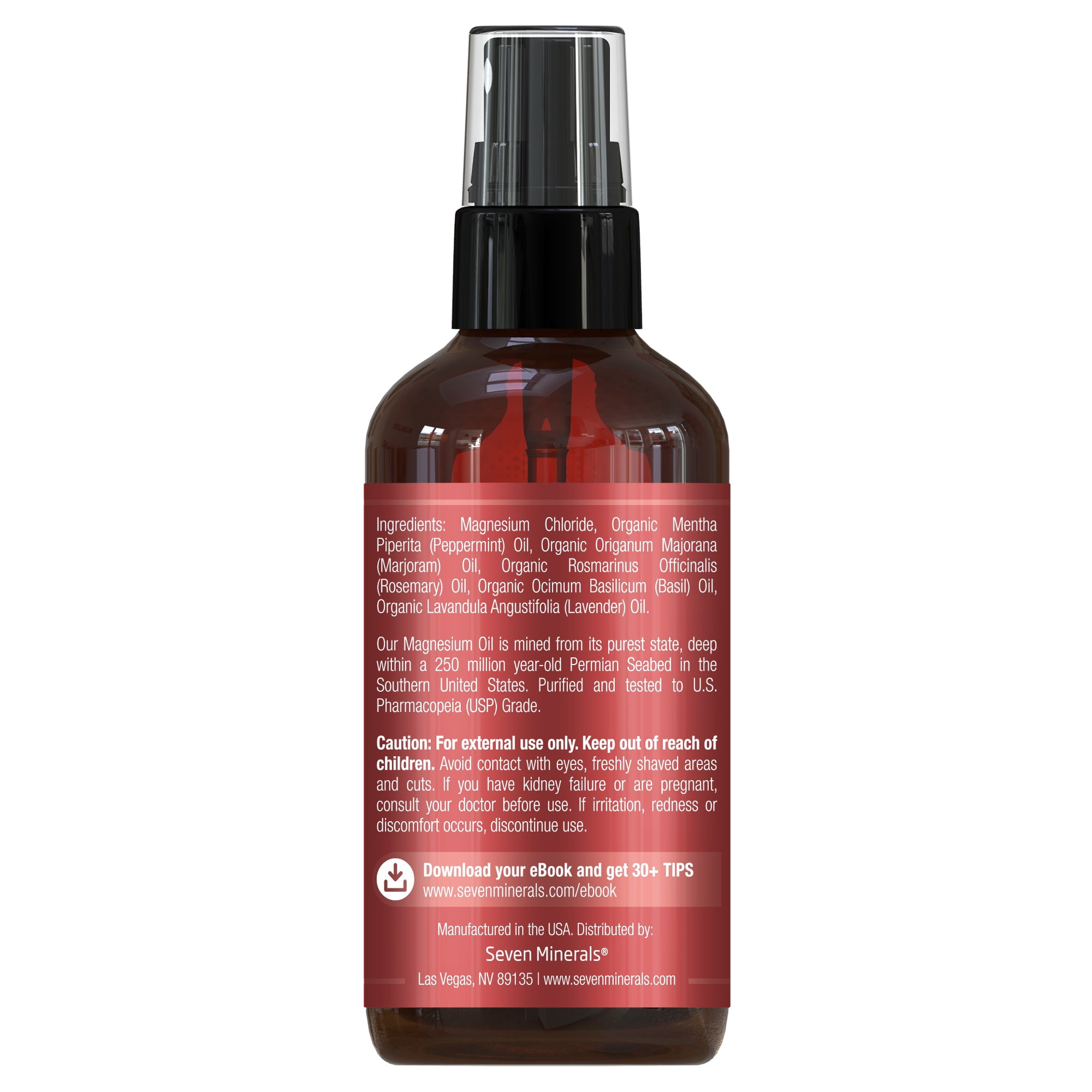 Migraine Relief Spray - Magnesium Oil Blend with Essential Oils - by Seven Minerals