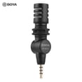 thumbnail image 1 of BOYA BY-M110 Mini micrófono de condensador omnidireccional Conector TRRS de 3,5 mm 180 °, 1 of 8
