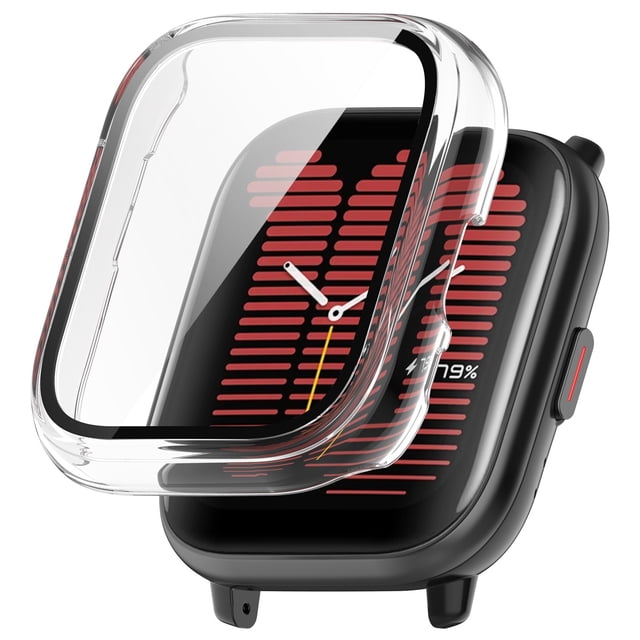 PC + Tempered Glass Material Integrated Protective Case for Electronic Smart Watch Shockproof and Durable