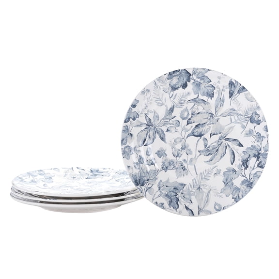 Bico Caprice Leaf 11 inch Dinner Plates, Set of 4, for Pasta, Salad, Maincourse, Microwave & Dishwasher Safe