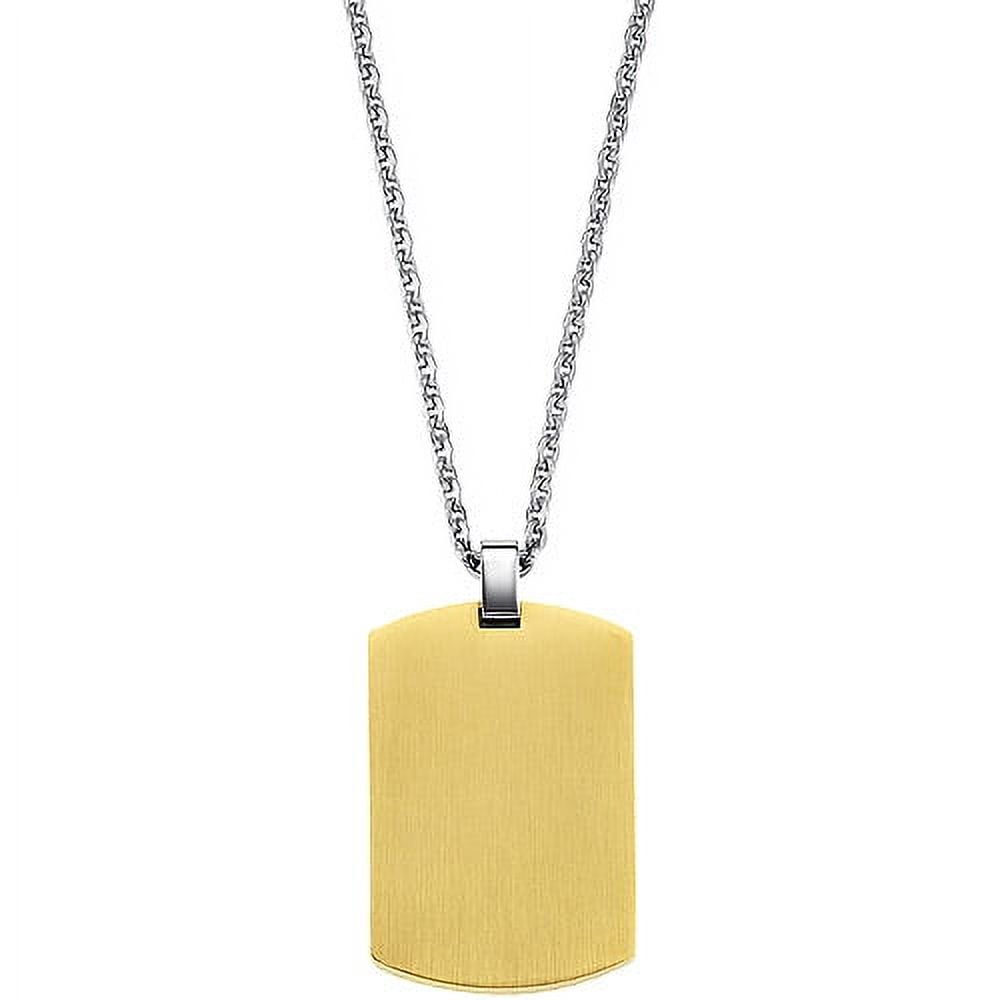 GTX Gold Stainless Steel Dog Tag, 22"