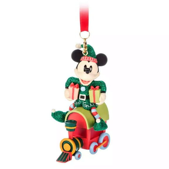 Disney 2024 Holiday Mickey Mouse Holiday Train Sketchbook Ornament