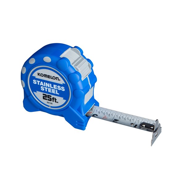 Komelon WSS125 25ft Stainless Steel Tape Measure