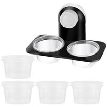 Kitandove Reptile Bowl With Suction Abs Material Square Shape For Lizard Feeder 11 Pcs 11.7X5.7Cm