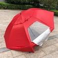 thumbnail image 3 of Graflsoa Portable Multi-Functional Fishing Umbrella with 1.2m Canopy Radius, Red - Ideal for Outdoor Protection from Sun, Rain, and Wind, 3 of 6