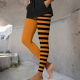 thumbnail image 6 of YOIAVAIOY Women's Halloween Leggings High Waisted Striped Legging Buttery Soft Ankle Length Yoga Pants Fashion Casual Holiday Bottom Orange XXL, 6 of 10