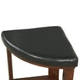 thumbnail image 6 of Roundhill Furniture Cylina Solid Wood Glass Top Round Coffee Table with 4 Stools, 6 of 7