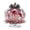 C, variant on zhonghuaying 1 Pack Pink Halloween Pumpkin Rotating Ornament with Built-in Light, 6 Styles Hollow Ghost Floral Tabletop Centerpiece for Holiday Home Decor A
