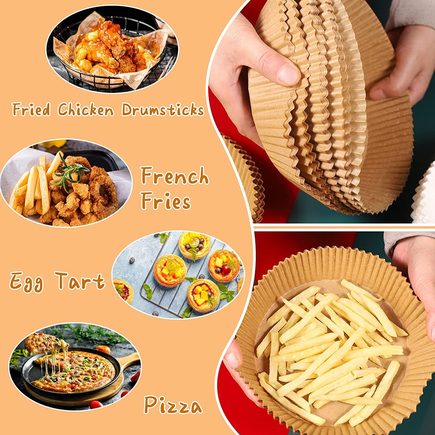 Air Fryer Disposable Paper Liner Airfryer Instant Pot Oven Insert Parchment  Sheets - China Air Fryer Parchment and Parchment Paper Baking Sheets price