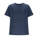 thumbnail image 5 of Manga Corta de Verano Tops de la Moda Casual de los Hombres de Color Sólido Solapa Top Camiseta Cuello Redondo, Camiseta Casual Ligera, 5 of 9