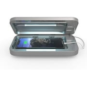 3 UV Cell Phone Sanitizer & Dual Universal Cell Phone Charger Box | Patented & Clinically Proven 360-Degree UV-C Light Sanitizer | Disinfects and Charges All Phones (White)