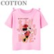 thumbnail image 3 of Camiseta de algodón de manga corta para niñas, informal, a la moda, con estampado de Mickey y Donald Duck de Disney, con bonitos dibujos animados, 3 of 5