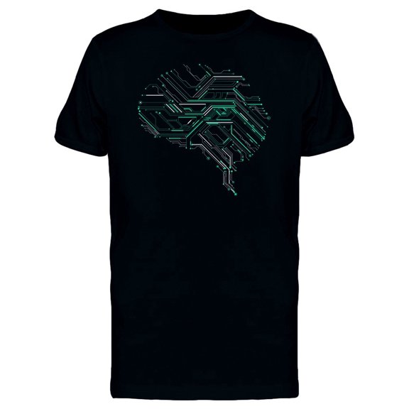 Brain In Green Circuits Tee Men's -Image by Shutterstock