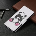 thumbnail image 4 of Galaxy S21 Ultra Case Cute Embossed Pattern Premium Leather Wallet Cover Flip Stand Credit Card Slots Pocket Holder Magnetic Closure Folio Case for Samsung Galaxy S21 Ultra, Giant Panda, 4 of 8