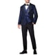 thumbnail image 2 of CHAQUETAS DE TRAJE DE HOMBRE INSPIRE CHIC con lentejuelas brillantes metálicas de argyle y cuadros 2XL Azul, 2 of 5