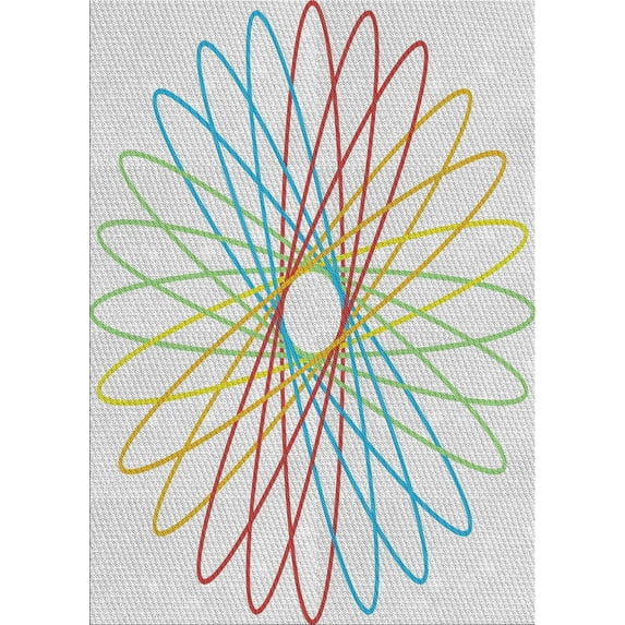 Ahgly Company Indoor Rectangle Patterned HoneyDew Green Area Rugs, 5' x 8'