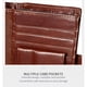 thumbnail image 2 of Monedero de cuero Qarigey para hombre tarjetero compartimento multicapa monedas carné de conducir billeteras Negro vertical, 2 of 6