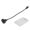 thumbnail image 4 of Hard Disk Adapter Cable,  Interface 2.5in SSD Box High Speed Plug And Play 4TB Dual Way Opening 5Gbps With LED Status Indicator For 7-12.5mm HDD White, 4 of 8