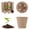 Khaki-5Pcs, variant on 5Pcs Starting Pots with Drainage Holes, Biodegradable Nursery Pots for Vegetables, Herbs, Flowers, Eco-Friendly Peat Pots for Indoor Seedling Germination & Transplant 3.15x3.15 Inch