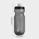 thumbnail image 3 of Botella de agua para bicicleta 600ml Botella exprimible a prueba de fugas Blanco Negro Gris Plástico libre de BPA | Portabidones ergonómico ligero para ciclismo al aire libre | Se adapta a, 3 of 6