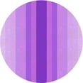 thumbnail image 1 of Ahgly Company Indoor Round Patterned Violet Purple Area Rugs, 4' Round, 1 of 6