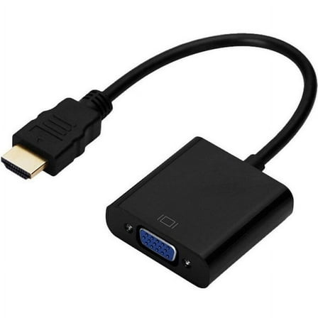 HDMI Male to VGA Female Video Cable Cord Converter Adapter For Computer Laptop PC Monitor 1080P Black