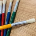 thumbnail image 5 of 10 pinceles para niños, pinceles para niños, pinceles para niños pequeños, pinceles redondos y planos para preescolar, para pintura lavable, 5 of 5