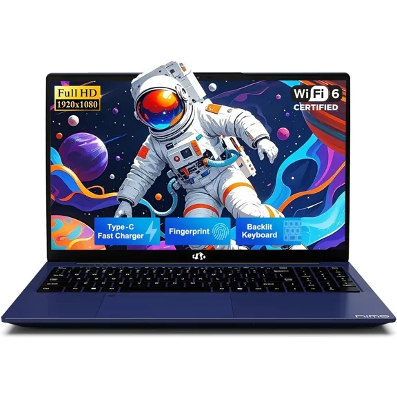 15.6" FHD Laptop Computer, Intel Pentium N150 (Beat i3-1115G4, 4-Core Up to 3.4GHz), Laptop with Backlit Keyboard 65W GaN Type-C Fingerprint 8GB RAM 256GB SSD, for Home-Student and Business