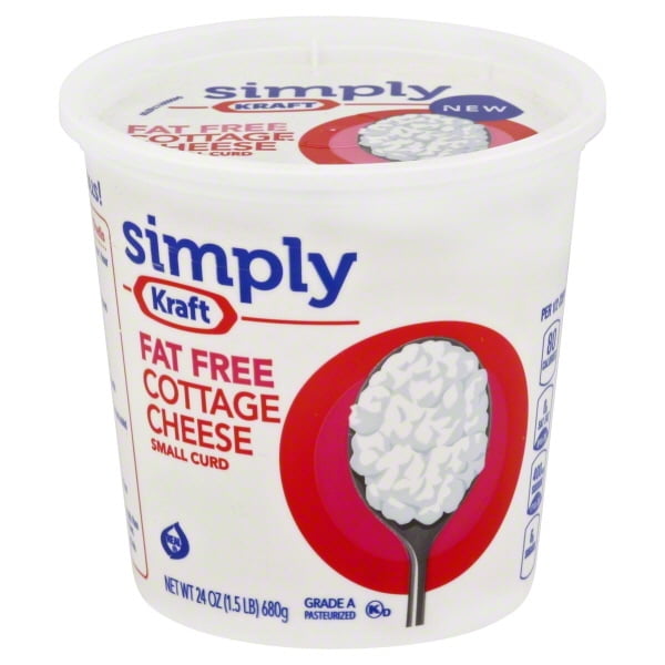 Simply Kraft FatFree Small Curd Cottage Cheese, 24 Oz.