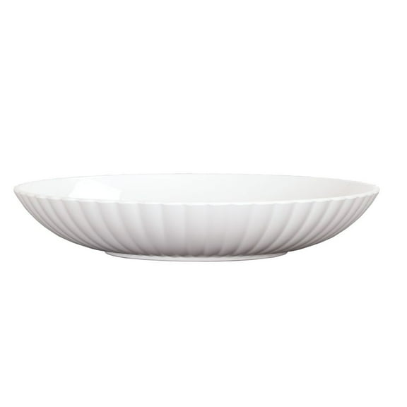 Cal Mil White Scalloped Bowl, 110 Ounce Capacity -- 6 per case.
