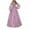 Pink, variant on Casual Dresses for Women, Womens Plus Size Maxi Dress Long Sleeve Warp V Neck High Waist Swing Long Dress