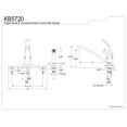 thumbnail image 2 of Kingston Brass Chatham Single Handle Kitchen Faucet With Side Sprayer, 2 of 2