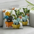 thumbnail image 3 of Succulent Planter Rhino Statue Decor Animal Gifts Modern Sculpture Figurine Geometric Crafts Arts Polyresin Flower Pot, 3 of 7