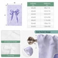 thumbnail image 6 of Purple Bow Tie Up Curtains for Windows, Adjustable Balloon Window Shades, Cute Bowknot Simple Pure Color Kitchen Window Treatments Farmhouse Short Curtains with Rod Pocket 42"x45", 6 of 8