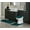 HUNTER, variant on Set of 7 piece Hunter green Color #6 bath mat rug Non Slip Soft Shaggy Chenille 1 Mat ,1 Contour Mat, 1 Lid Cover Plus 4pc Ceramic Accessories
