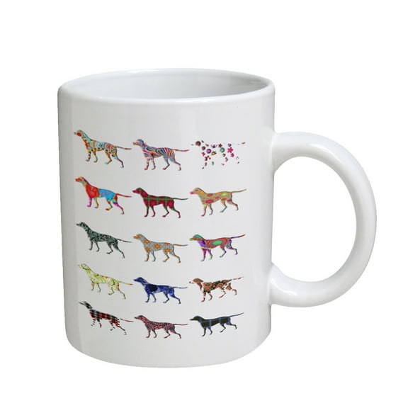 KuzmarK Coffee Cup Mug 11 Ounce - English Pointer Dog