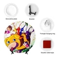 thumbnail image 5 of Lsque Pikmin Pattern Ceramic Decorative Plate Decorative Plates with Display Stand Personalized Porcelain Plate Ceramic Ornaments for Wall Hanging Decoration-6in, 5 of 6
