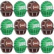 football party supplies: 300-count football cupcake liners & wrappers - game day, birthday, and tailgate parties - premium football cake decorations - football party favors
