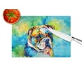 thumbnail image 4 of English Bulldog Hippie Dawg Glass Cutting Board Large 12 in x 15 in, 4 of 5